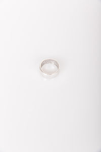RUSTIC ROUND RING SILVER